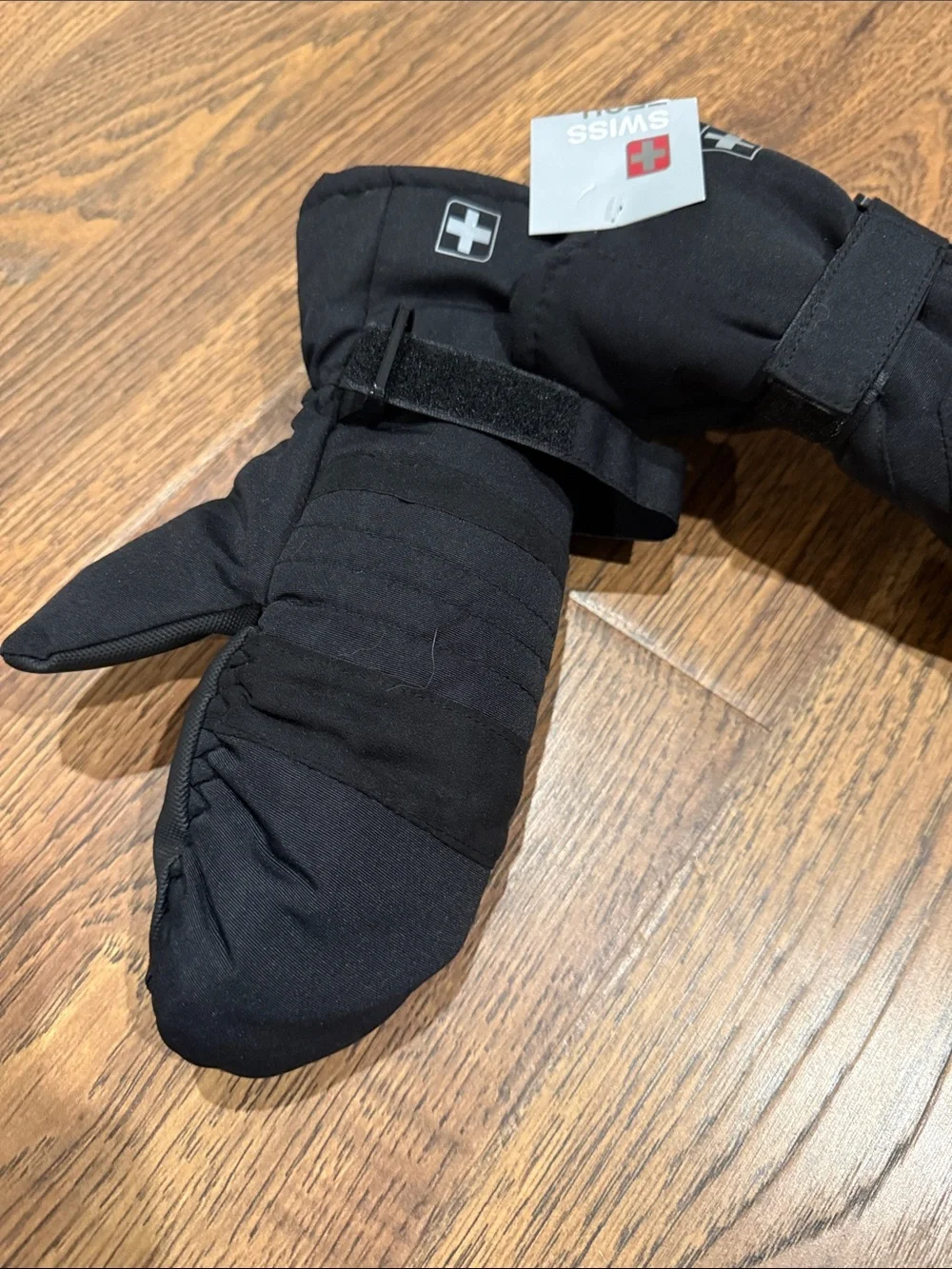 New Black Insulated Winter Mittens